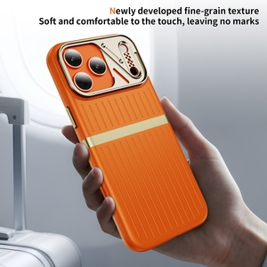 เคสโทรศัพท์มือถือลายกระเป๋าเดินทางแบบด้านใหม่ พร้อมแม่เหล็ก สำหรับ iPhone 18 15 16 17 Pro Max พร้อมกรอบโลหะป้องกันกล้อง กันกระแทก - Product Image 5