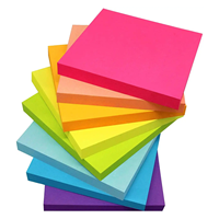 Mini Blocs de Notas Autoadhesivos de 3"x3" (Forma Cúbica, Varios Colores) Fáciles de Pegar en la Oficina, la Escuela o el Hogar