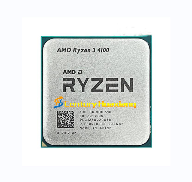 Amd R3 4100 Socket AM4 3200 MHz 4-Core Radeon Vega Graphics Processor Supports AM4 Motherboards