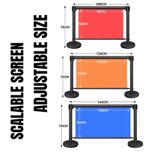Retractable Windproof Waterproof Advertising Poster Banner Fence Event Queue Crowd Control <strong>Barrier</strong> for Outdoor Displaying - Product Image 2
