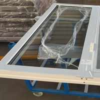 Ventanas Abatibles Personalizadas con Vidrio Templado, Ventana de Manivela, Ventana de PVC Tipo Toldo para Casas