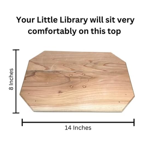 Petite bibliothèque de prêt originale rustique inachevée Stable à attacher avec des vis incluses Bibliothèque la plus stable pour bibliothèque extérieure - Product Image 5