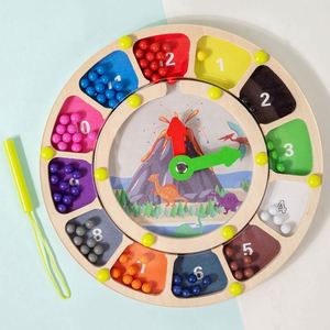 Juguete STEM que Fomenta el Reconocimiento de Colores, Reloj Magnético de Clasificación de Formas y Colores, Juguete Educativo de Madera - Product Image 5