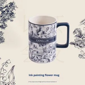Tasses à café en céramique de luxe créatives, design moderne haut de gamme, cadeaux d'affaires pour couples, cadeau d'anniversaire pour elle, bureau à domicile, motif étoile - Product Image 6