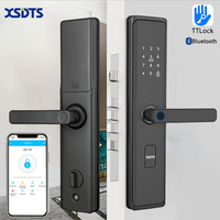 XSDTS D01 Compatible con Cerradura Inteligente Digital Tuya/TT, Módulo Wifi/Remoto, Desbloqueo por Huella Dactilar