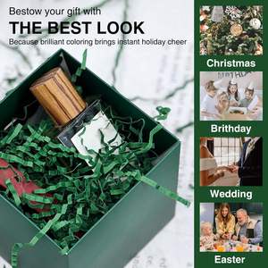 Relleno de Papel Triturado Corlcol, Corte Ondulado, Verde, Biodegradable, para Regalos y Manualidades - Product Image 5