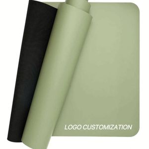 Tapis de yoga monochrome à soutien plat de couleur unie, doux, pour le fitness, directement de l'usine - Product Image 1