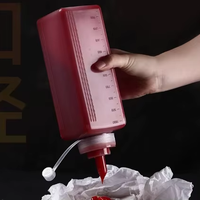 Vente en gros de vinaigrette en bouteille de mayonnaise de qualité alimentaire, sauce à presser pour condiments BBQ chauds au ketchup avec bouchon à vis