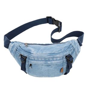 Bolsos de Cintura Modernos para Mujer, Gran Capacidad, Populares para Actividades al Aire Libre, Riñonera, Nueva Bolsa de Pecho Cruzada de Mezclilla - Product Image 1