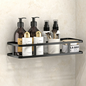 Mensola Adesiva da Parete Senza Foratura, Ganci in Metallo Antiruggine per Doccia, Organizzatore per Bagno, <span class=keywords><strong>Cucina</strong></span>, Toilette, Lavanderia, Salvaspazio - Product Image 5