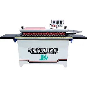 Small type Linear edge banding machine low cost auto end cutting edge banding machine for cabinet production JH-802