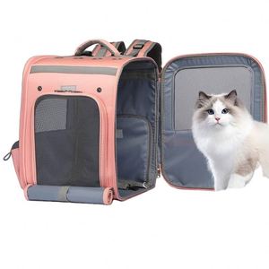 Sac à dos de transport pour animaux de compagnie, respirant, portable, personnalisé, fabriqué en usine BSCI, pour chats et chiens. - Product Image 1