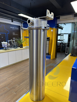 Filtre à eau de puits extérieur 20 pouces en acier inoxydable 304, boîtier Jumbo, grand débit, filtre à sédiments PP monocœur