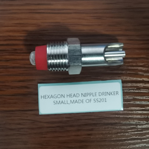 스테인리스 스틸 자동 급수기 돼지 젖꼭지 음수기 육각형 돼지 새끼돼지 암퇘지 물 젖꼭지 음수기 - Product Image 2