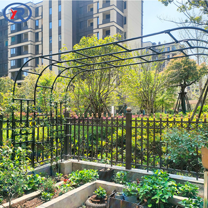 Arche de treillis de jardin en métal <span class=keywords><strong>pour</strong></span> l'extérieur Arche décorative de mariage avec plantes à fleurs Support d'escalade Arche de jardin - Product Image 5