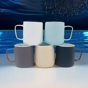 Set di tazze koi all'ingrosso tazze da caffè in ceramica tazze tazze da latte in porcellana di colore opaco personalizzate tazza per regalo regalo