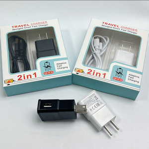 Großhandel 2-in-1 Ladegerät Adapter S6/S8/S10 5V/2A Reise-Wandladegerät EU/US-Stecker mit Typ-C Ladekabel - Product Image 5
