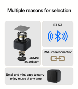 Yesido 5W BT5.3 Haut-parleur 40mm Unité de son 400mAh Grande <span class=keywords><strong>batterie</strong></span> TWS Interconnexion Portable <span class=keywords><strong>Mini</strong></span> BT Haut-parleur YSW35 - Product Image 3