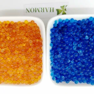 High Purity Blue White Orange Color Desiccant Silica Gel Beads Garments Customized Logo Moisture Drying Agent