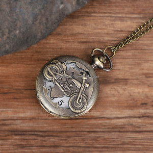 Commercio all'ingrosso della fabbrica orologi <span class=keywords><strong>da</strong></span> tasca <span class=keywords><strong>Vintage</strong></span> al quarzo moda stile antico collana che vende orologi <span class=keywords><strong>da</strong></span> tasca modello moto - Product Image 2