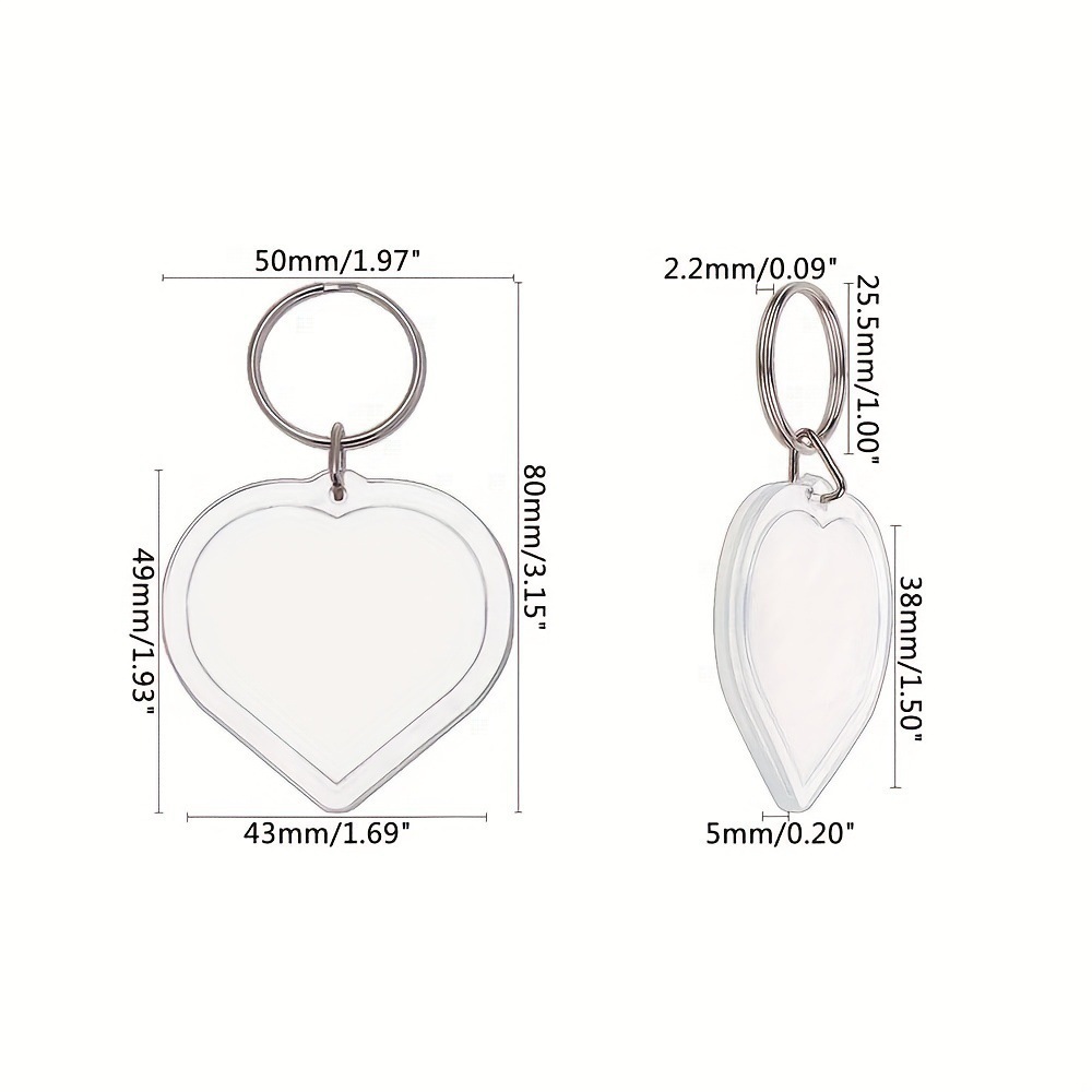en forme de coeur-5*5cm