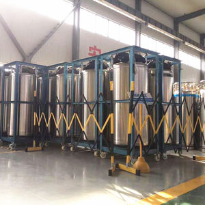 ถังเก็บความเย็นแบบแรงดันภายนอกสแตนเลสใหม่ DPW 499L สำหรับเก็บของเหลว CO2/ออกซิเจน ถังเก็บความเย็นแบบเดวาร์ - Product Image 6