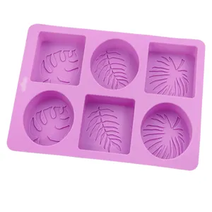 Silicone Mold Manufacturer Customised Leaf Shape Silicone Rubber Soap Mold
