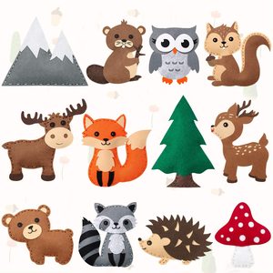 Bộ Dụng Cụ May Vá Tự Làm Cho Trẻ Em Con Rối Thủ Công Kể Chuyện Động Vật Sư Tử Voi Bò Ếch Đồ Chơi Giáo Dục - Product Image 1
