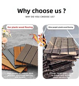 Dalles de <span class=keywords><strong>terrasse</strong></span> extérieures en WPC OEM, imitation <span class=keywords><strong>béton</strong></span>, emboîtables, en plastique et bois, pour cour et parc, étanches et antidérapantes - Product Image 6