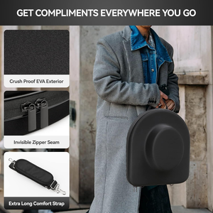 Boîte de rangement pour chapeau de <span class=keywords><strong>voyage</strong></span>, étui rigide pour chapeaux Fedora pour hommes, boîte anti-écrasement pour le rangement des chapeaux Fedora - Product Image 5