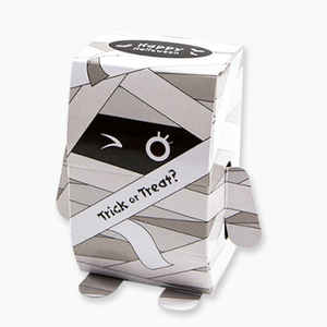 Scatole Regalo di Halloween Autoassemblanti Riciclabili in Carta Artistica con Laminazione Lucida e Goffratura, <span class=keywords><strong>Divertenti</strong></span> Scatole per Caramelle a Forma di Fantasma - Product Image 2