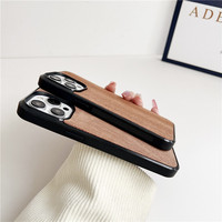 Coque de téléphone en bambou véritable de haute qualité pour iPhone 17 16 15 14 13 12 11 Pro Max