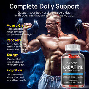 OEM toptan kreatin monohidrat sakızlı şekersiz 8000mg özel etiket kreatin Gummies takviyesi - Product Image 3