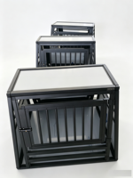 Cage à chien portable en aluminium, vente en gros d'usine, caisse de transport de haute qualité, boîte de transport pour chien, respirante et durable