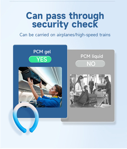 แผ่นเจลทำความเย็นแบบสวมคอสำหรับกีฬากลางแจ้ง PCM อัตโนมัติ บรรเทาอาการปวดด้วยการบำบัดร้อน/เย็น - Product Image 2