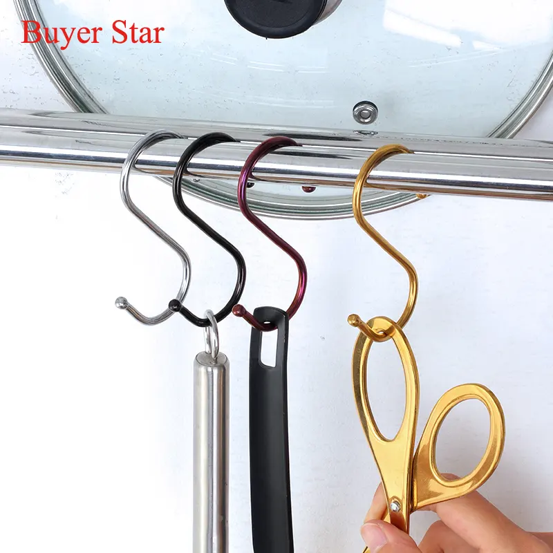 Buyer Star High Quality Durable Stainless Steel S Type Kitchen Bathroom Balcony Hook