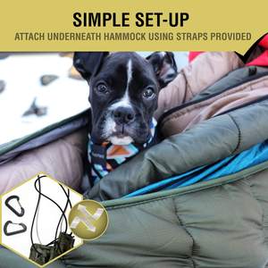 Woqi पोर्टेबल Ultralight डबल झूला Underquilt स्लीपिंग बैग खोखले कपास सर्दियों डेरा डाले हुए लंबी पैदल यात्रा के लिए - Product Image 4