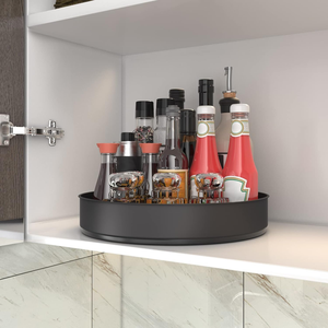 Étagère <span class=keywords><strong>d</strong></span>'<span class=keywords><strong>angle</strong></span> multifonctionnelle en acier au carbone pour cuisine, support rotatif pour épices, huile, sel, sauce, vinaigre, organisateur <span class=keywords><strong>d</strong></span>'assaisonnements - Product Image 4