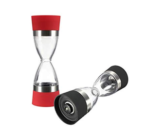 Moulins à poivre 2-en-1 en forme d'heureuse, doubles têtes, pour sel de mer et poivre, meilleur moulin à épices et assaisonnements - Product Image 3