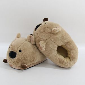 Chaussons d'intérieur en velours douillet pour femme, <span class=keywords><strong>homme</strong></span> et adulte, motif capybara, antidérapants - Product Image 5