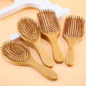 Peine de Madera Antiestático con Logotipo Personalizado, Peine de Aire de Bambú PARA EL Hogar, Masaje de Hotel - Product Image 1