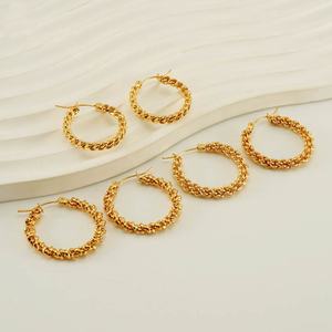 Wholesale 18K Gold Plated Stainless Steel Women <b>Jewelry</b> <b>Tragus</b> Huggie Hoops Dainty <b>Tragus</b> Earring Hoop Earring Gold Earring - Product Image 3