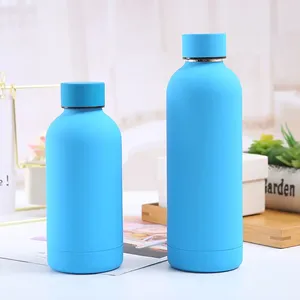 Bouteille d'eau en acier inoxydable à double paroi, à petite ouverture, personnalisable, avec poignée en caoutchouc souple, pour le sport et le camping - Product Image 3