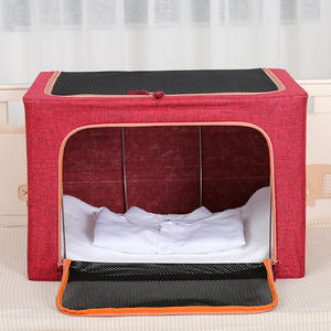 Caja de almacenamiento de ropa de gran capacidad a <span class=keywords><strong>precio</strong></span> de fábrica, contenedores de almacenamiento de ventana transparente, contenedores de almacenamiento apilables con asas - Product Image 6