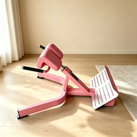 Chaise romaine commerciale en métal, station d'hyperextension, banc de sécurité robuste, appareil de musculation pour le bas du dos, les fessiers et les ischio-jambiers