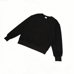 Sudadera de cuello redondo de forro polar de 405 g/m² de mezcla de poliéster/algodón, estilo casual de invierno, color liso, antipilling y transpirable. - Product Image 2