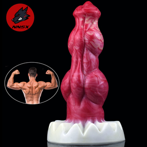 Dildo NNSX Grueso y Grande con Forma de Nudo Canino, con Ventosa, para Sexo Anal <span class=keywords><strong>Gay</strong></span>, Consolador Anal con Forma de Pene Animal para Mujeres - Product Image 1