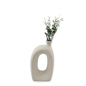 कस्टम लोगो रचनात्मक आधुनिक सादा रंग असामान्य आकार इनडोर सजावट पोर्सिलाइन अद्वितीय vases - Product Image 1