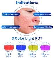 Appareil de lifting du visage LED Photon Yingcai à fonctions de traitement multiples, photothérapie flexible, 4 couleurs, 640nm, 470nm, 590nm, 940nm