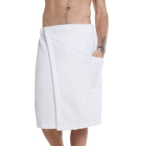 Toallas Envolventes de Algodón 100% para <span class=keywords><strong>Hombre</strong></span>, Bordadas, de Color Sólido, con Cierre Ajustable, Certificación OEKO-TEX, para Spa, <span class=keywords><strong>Piscina</strong></span> y Baño, Venta al Por Mayor - Product Image 5